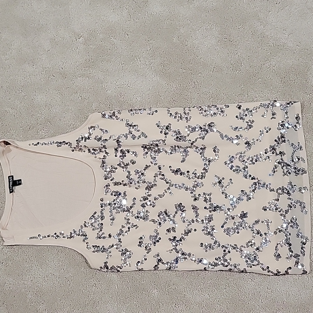 Express small sequin tank